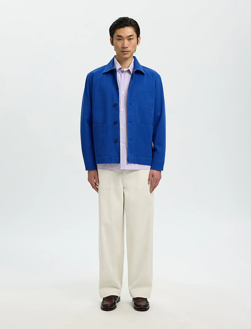 Selected - SLHREGULAR HOTEL AMOUR OVERSHIRT - osta olukorra järgi - mazarine blue - 4