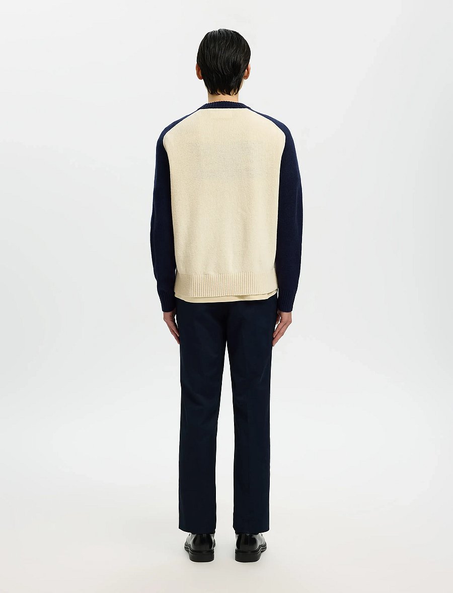Selected - SLHREUBEN HOTEL AMOUR RELAXED CREW NECK - pulls col rond - sky captain - 2