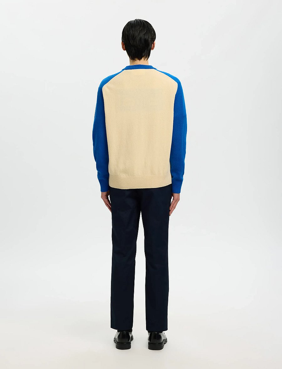 Selected - SLHREUBEN HOTEL AMOUR RELAXED CREW NECK - rund hals - victoria blue - 2