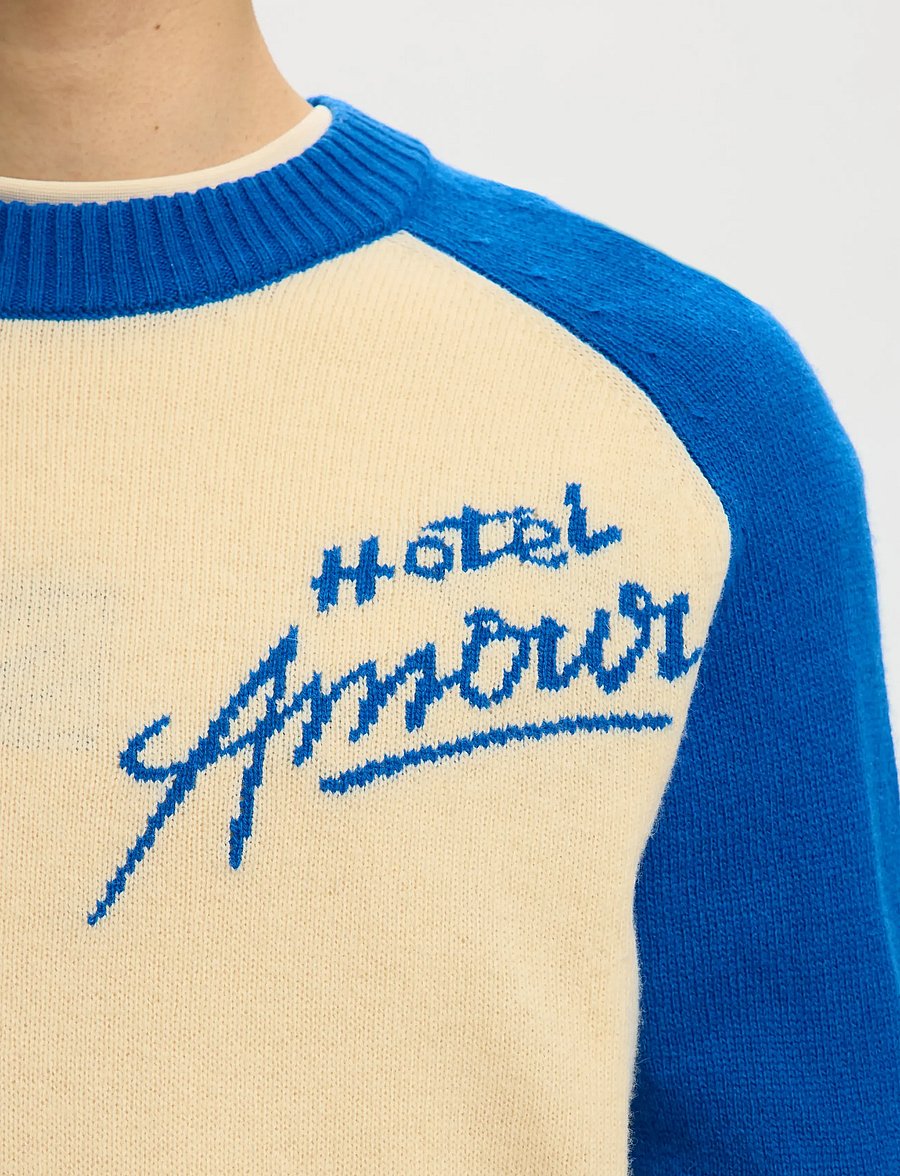 Selected - SLHREUBEN HOTEL AMOUR RELAXED CREW NECK - rund hals - victoria blue - 4