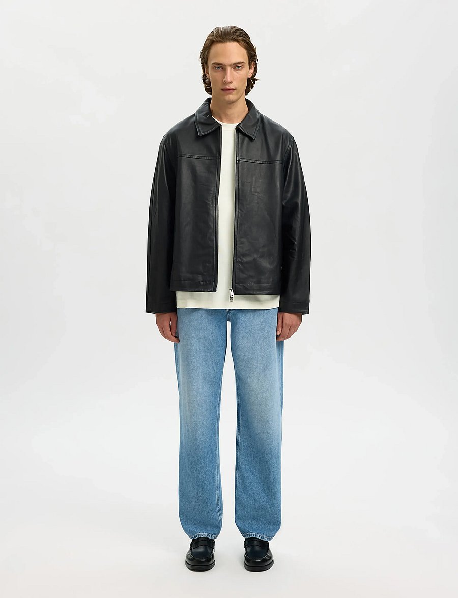 Selected - SLHRELAXASPEN INTERLOCK SS O-NECK TEE - kurzärmelige t-shirts - egret - 5