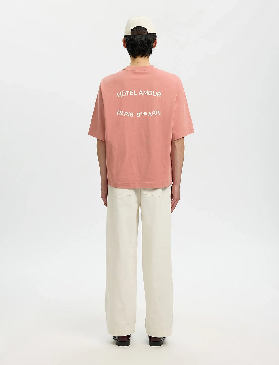 Selected - SLHBOXYLIAM SS O-NECK TEE HOTEL AMOUR - kurzärmelige t-shirts - rose dawn - 2