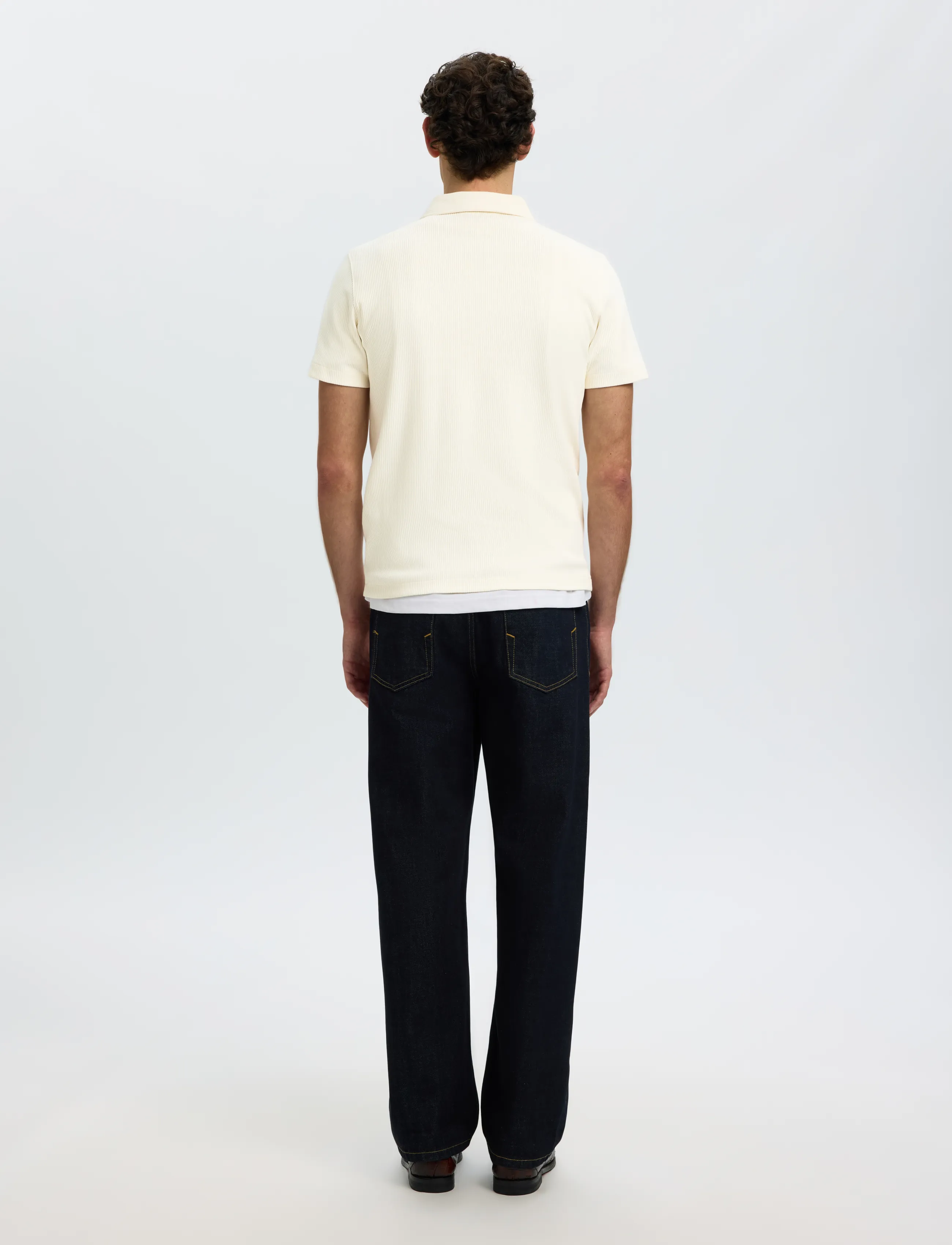 SELECTED Slmnox Rib Ss Polo pikéer herr – bild 2