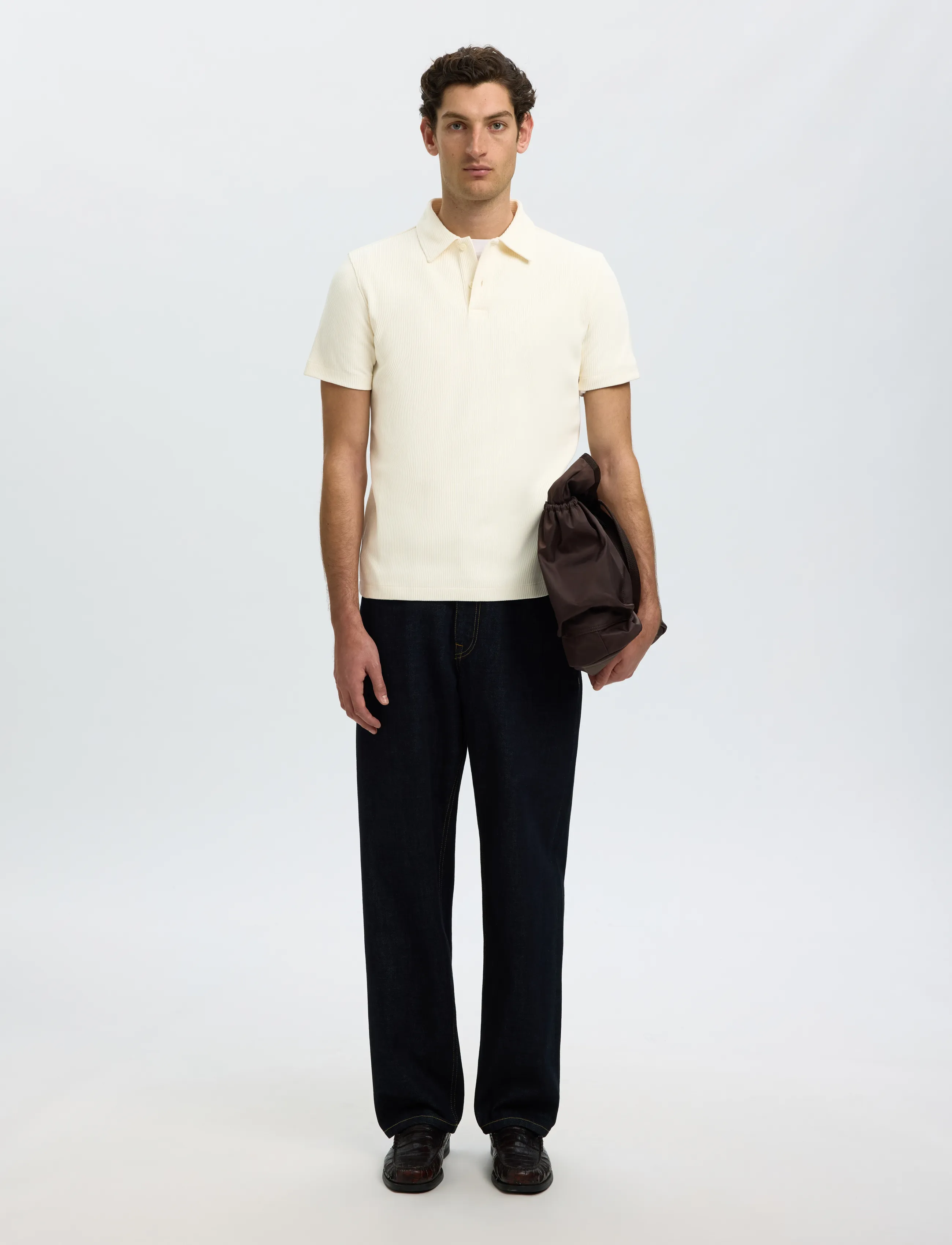 SELECTED Slmnox Rib Ss Polo pikéer herr – bild 5