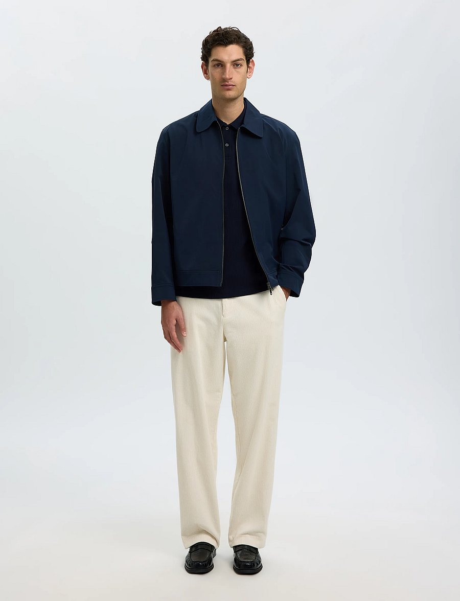Selected - SLMNOX RIB SS POLO - langärmlige strick-polohemden - sky captain - 5