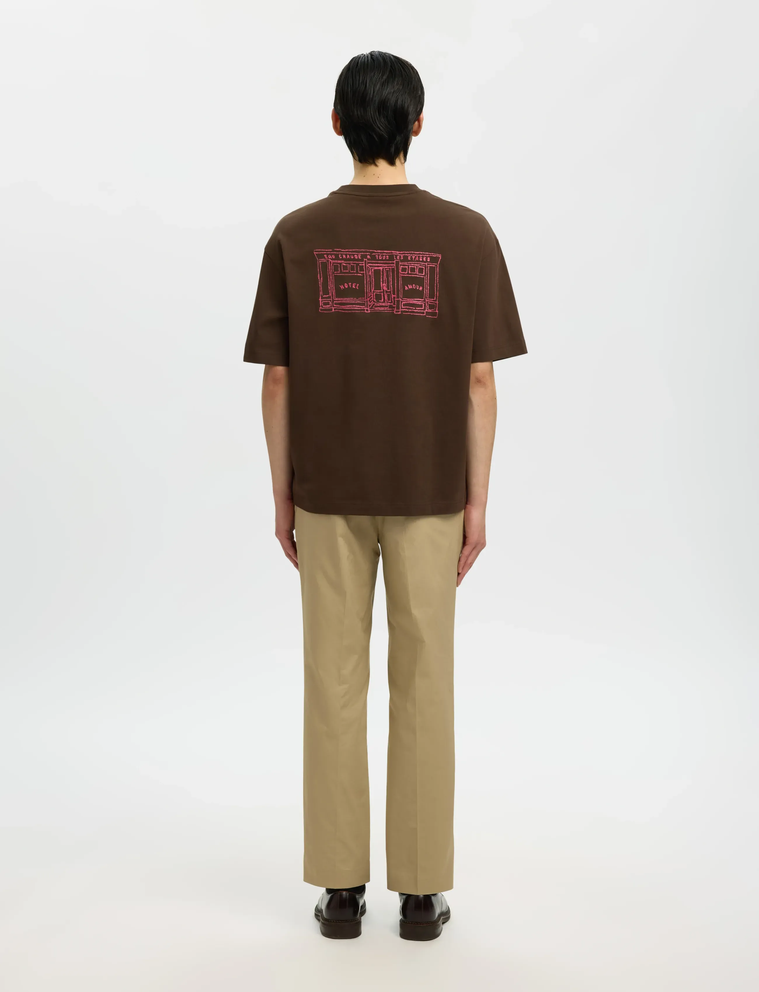 Selected - SLHRELAXBROCK SS TEE HOTEL AMOUR - kurzärmelig - delicioso - 2