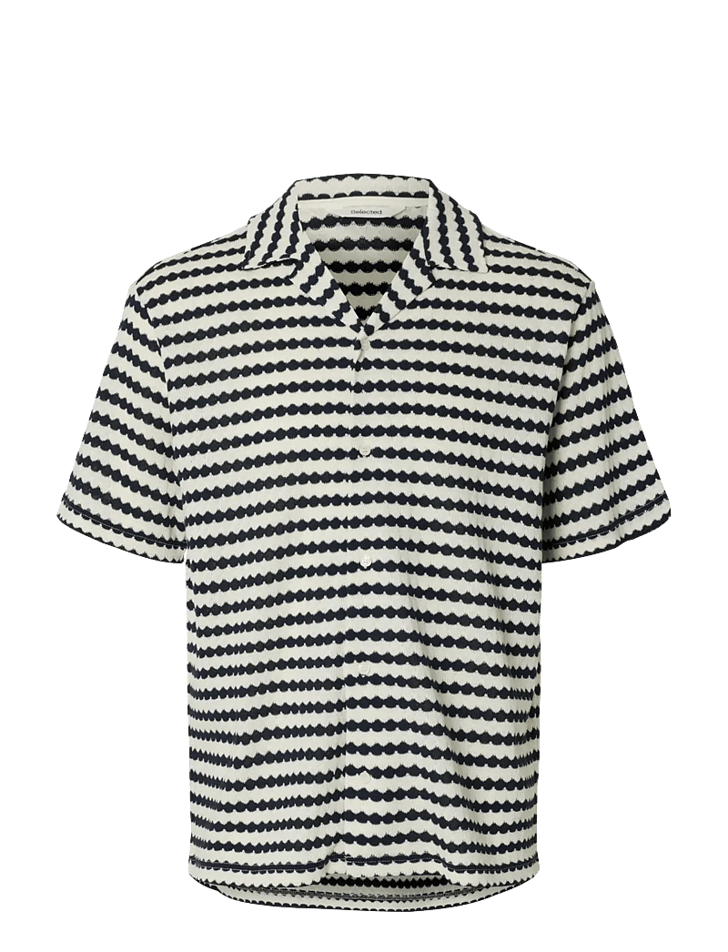 Selected - SLHDYLAN SS OVERSHIRT - shop efter anledning - egret - 0