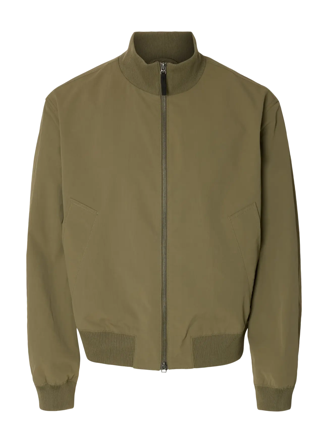 Selected SLHDYLAN RELAXED BOMBER - Ulkovaatteet - BURNT OLIVE / khaki/green