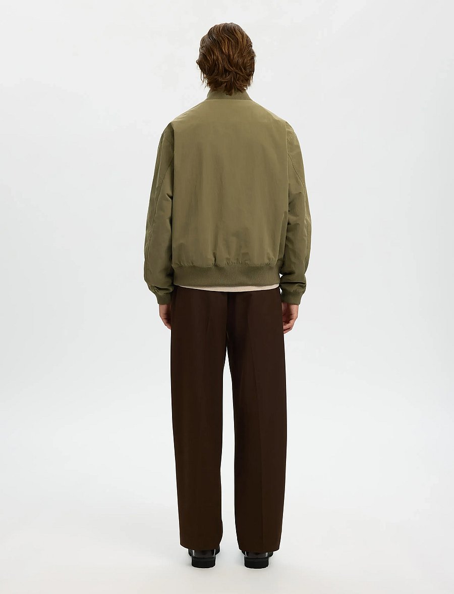 Selected - SLHDYLAN RELAXED BOMBER - kevadjoped - burnt olive - 2