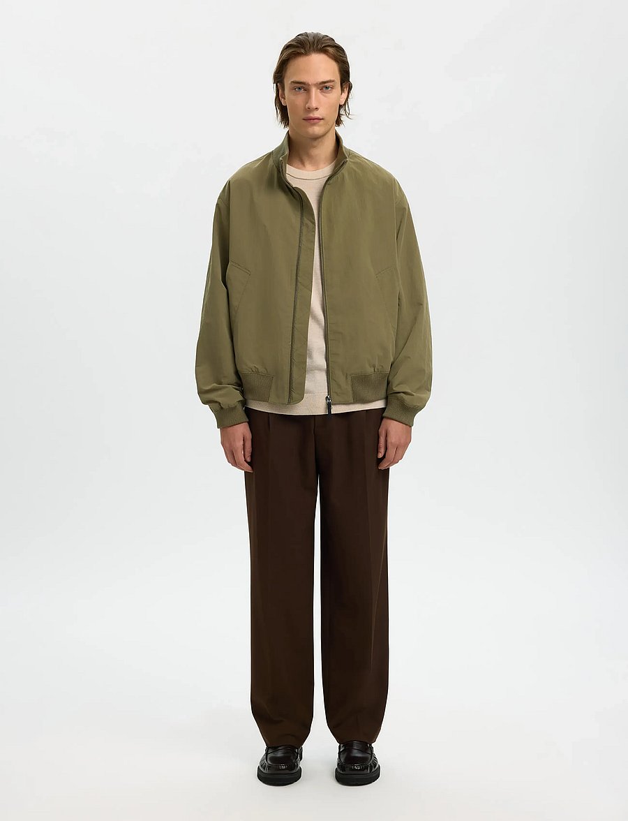 Selected - SLHDYLAN RELAXED BOMBER - kevadjoped - burnt olive - 3