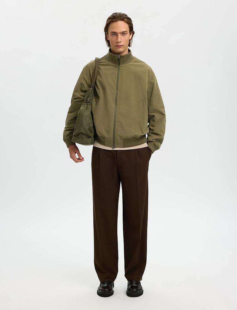 Selected - SLHDYLAN RELAXED BOMBER - sügisjakid - burnt olive - 5
