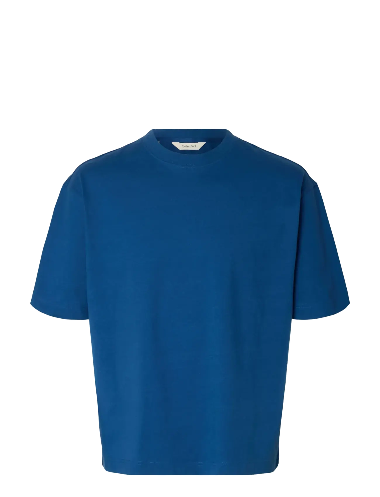 Selected SLHRELAXNORMAN SS O-NECK TEE - T-shirts - SET SAIL / blue