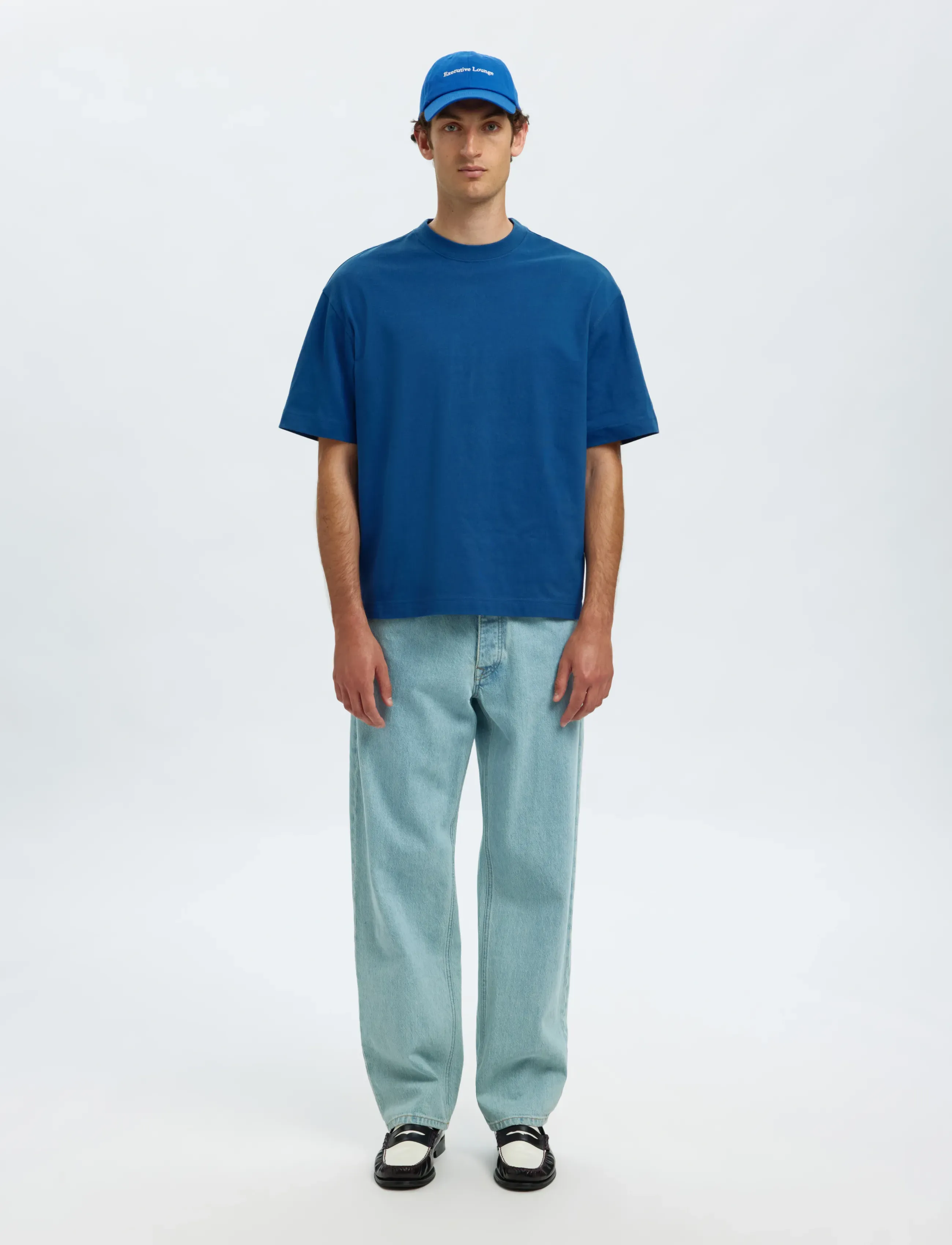 Selected - SLHRELAXNORMAN SS O-NECK TEE - lühikeste varrukatega t-särgid - set sail - 3