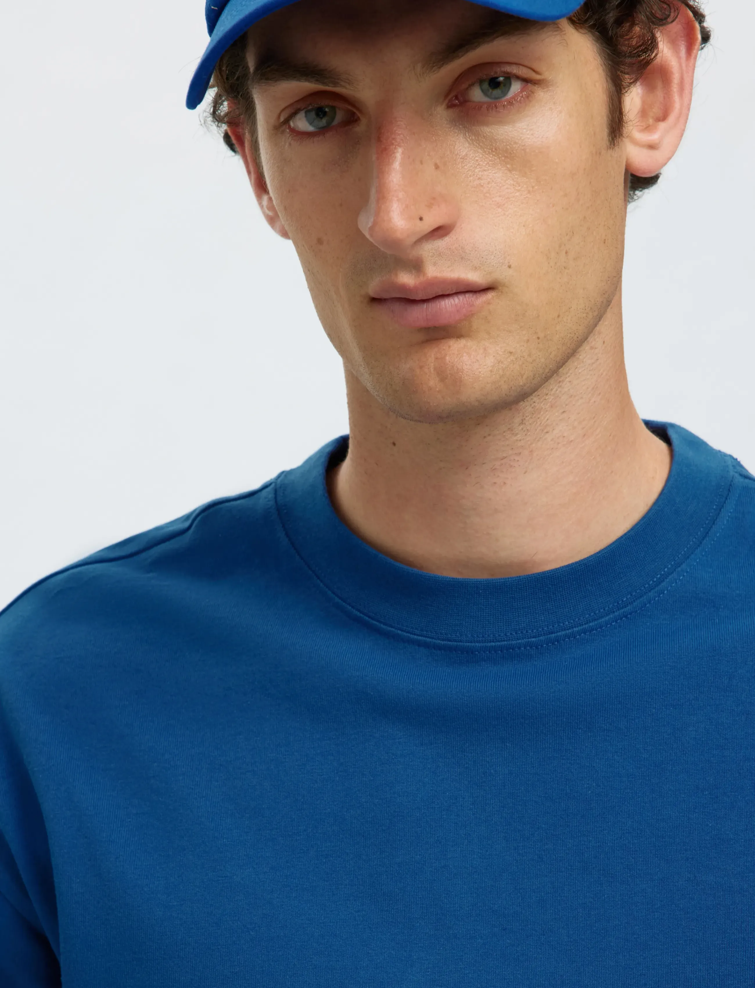 Selected - SLHRELAXNORMAN SS O-NECK TEE - lühikeste varrukatega t-särgid - set sail - 4