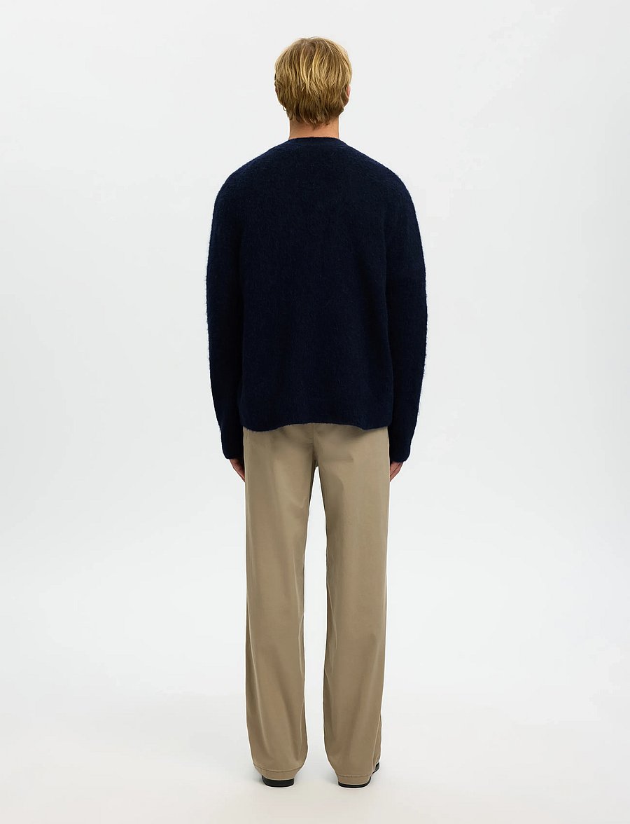 Selected - SLHRAI BRUSHED LS KNIT RELAXED CARDIGAN - strickjacken - sky captain - 3