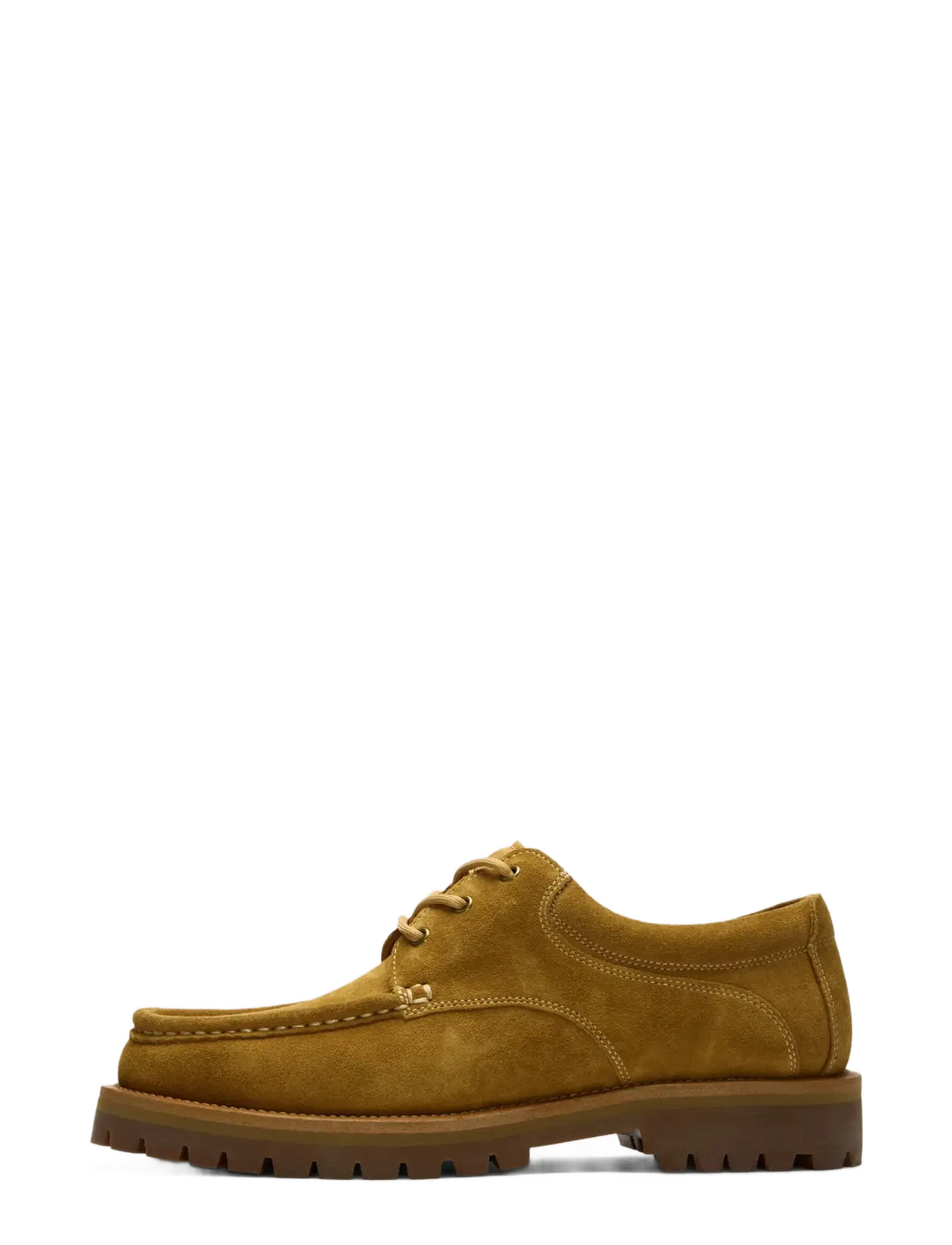 Selected Slhholger Suede Boat Shoe, 42, Brown, Business > Moc Toes, Herre