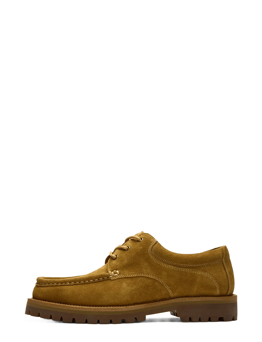 Selected - SLMHOLGER SUEDE BOAT SHOE NOOS - moc-toe batai - almond - 0
