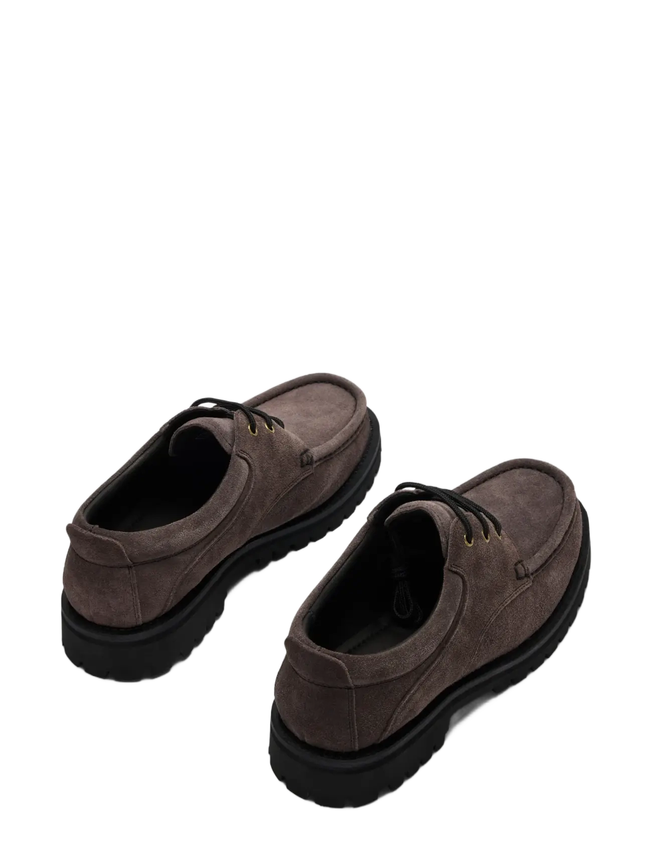 Selected - SLMHOLGER SUEDE BOAT SHOE - shoppa efter tillfälle - dark grey - 1