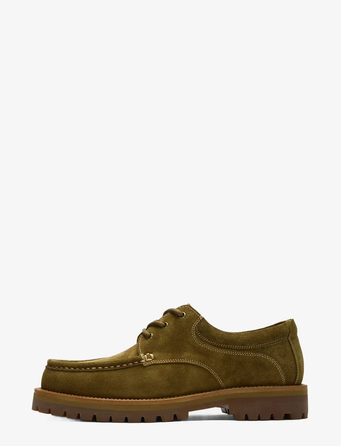 Selected - SLHHOLGER SUEDE BOAT SHOE - moc-toe saapad - grape leaf - 0