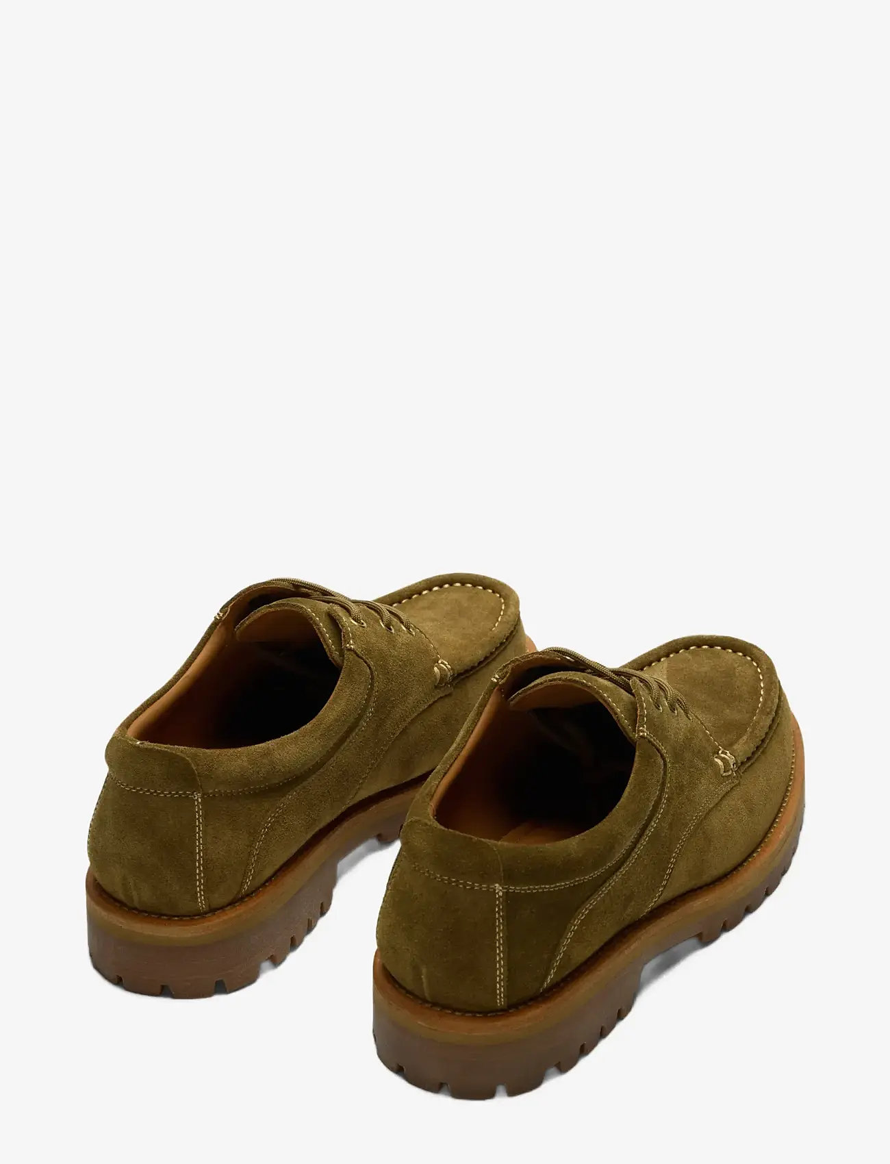 Selected - SLHHOLGER SUEDE BOAT SHOE - moc-toe saapad - grape leaf - 1