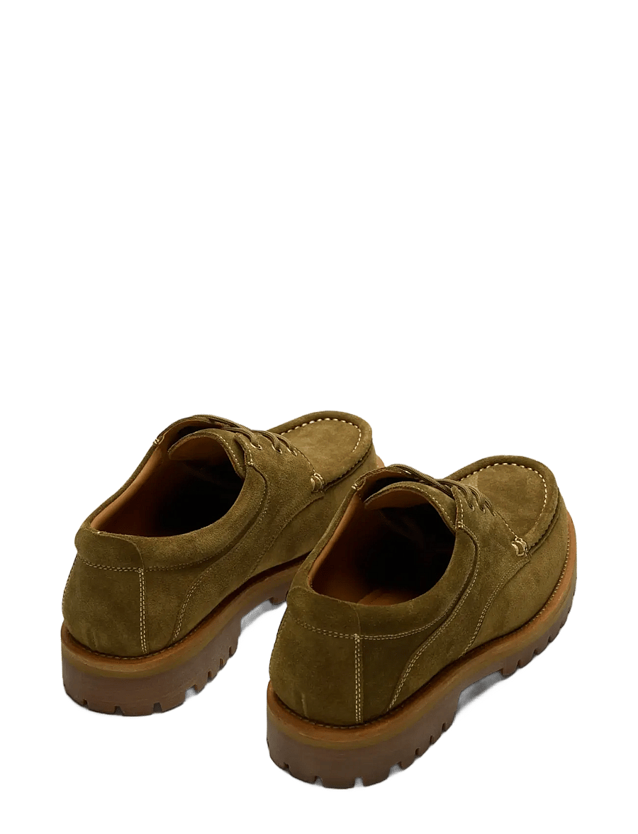 Selected - SLMHOLGER SUEDE BOAT SHOE NOOS - chaussures moc toe - grape leaf - 1