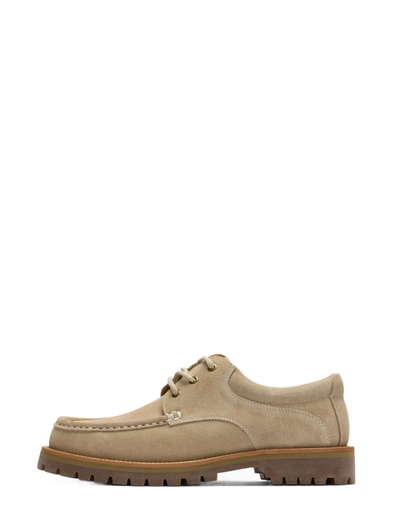 Selected SLMHOLGER SUEDE BOAT SHOE NOOS - Club Days - SAND / beige