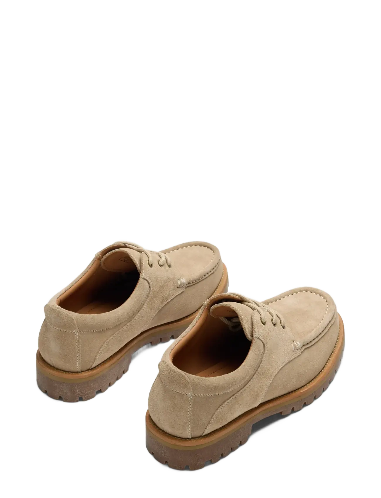Selected - SLMHOLGER SUEDE BOAT SHOE NOOS - chaussures moc toe - sand - 1