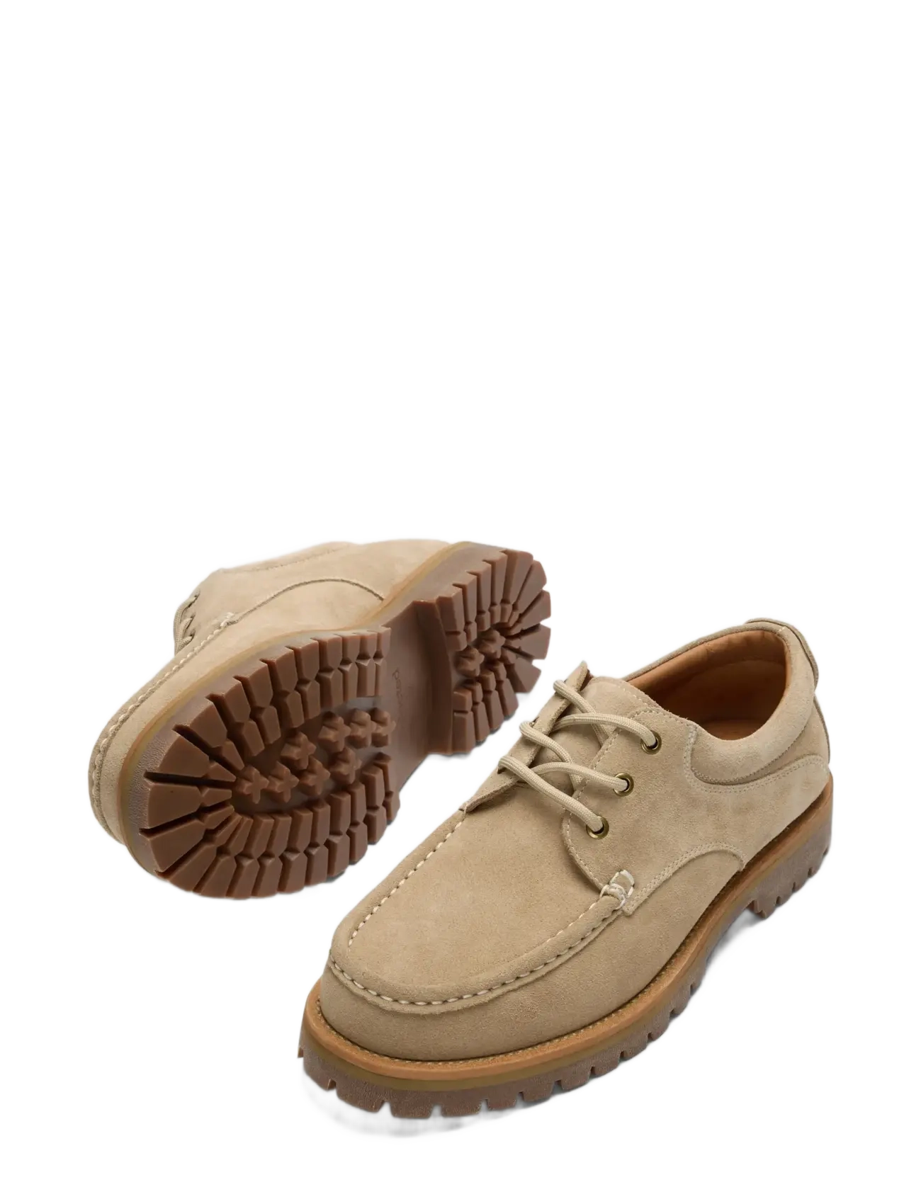 Selected - SLMHOLGER SUEDE BOAT SHOE NOOS - chaussures moc toe - sand - 2