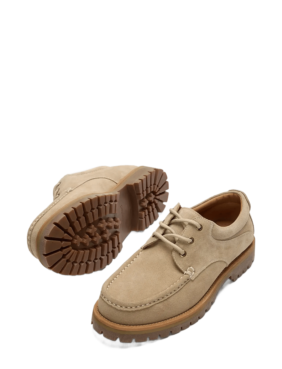 Selected - SLMHOLGER SUEDE BOAT SHOE NOOS - chaussures moc toe - sand - 2