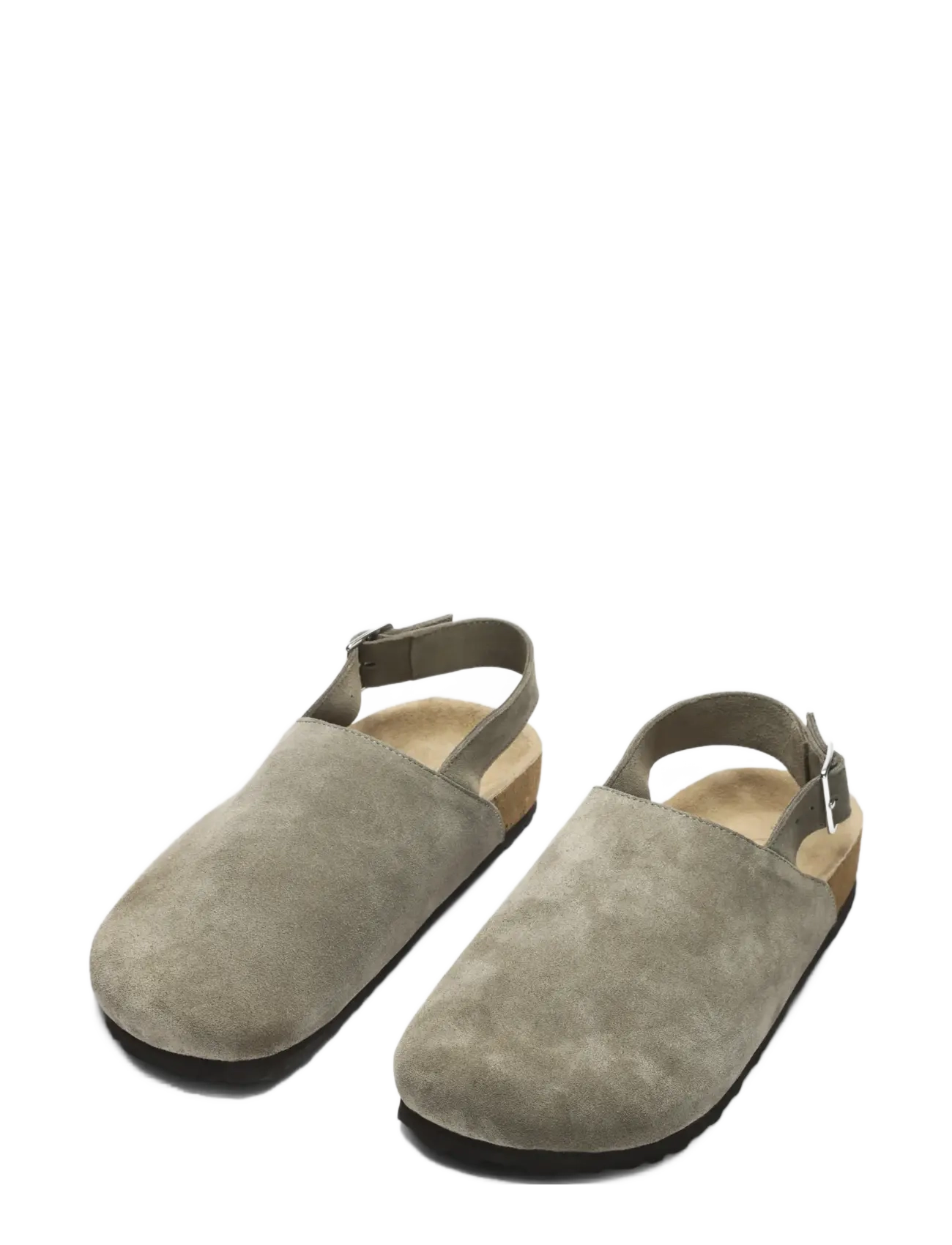 Selected - SLHBASTIAN SUEDE MULE - osta olukorra järgi - deep lichen green - 1