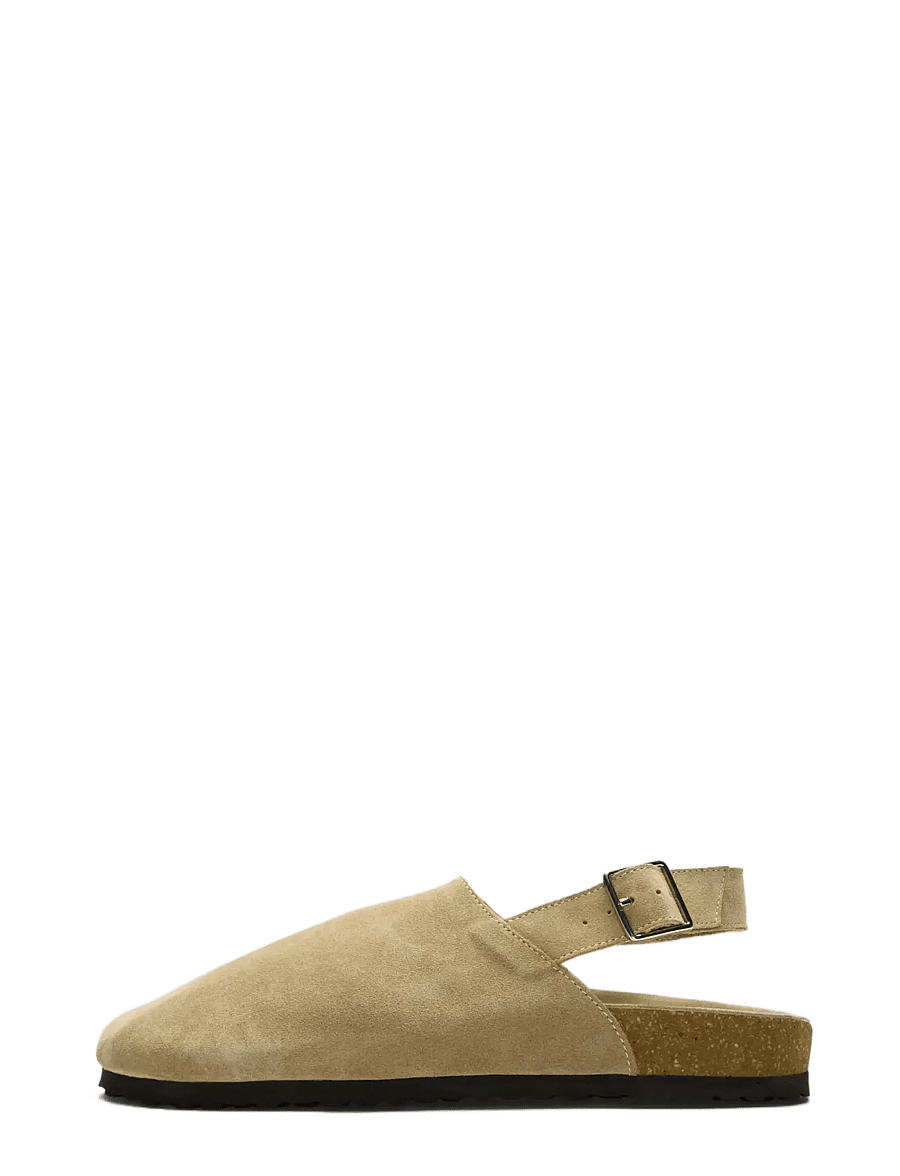Selected - SLHBASTIAN SUEDE MULE - osta olukorra järgi - sand - 0