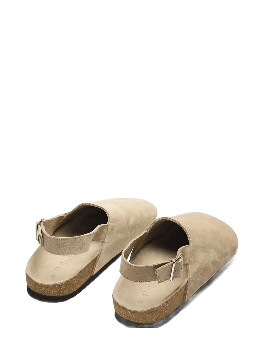 Selected - SLHBASTIAN SUEDE MULE - osta olukorra järgi - sand - 1