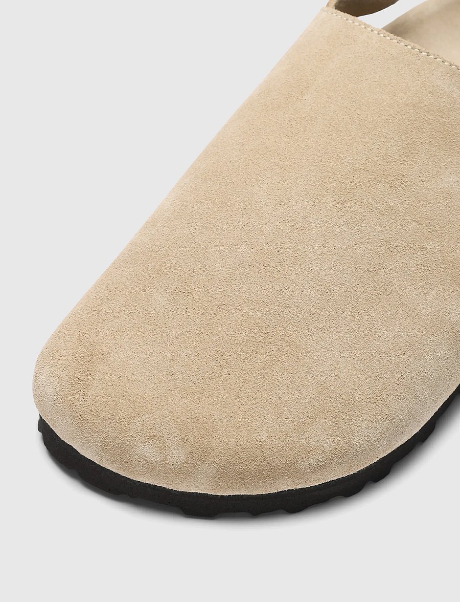 Selected - SLHBASTIAN SUEDE MULE - osta olukorra järgi - sand - 3