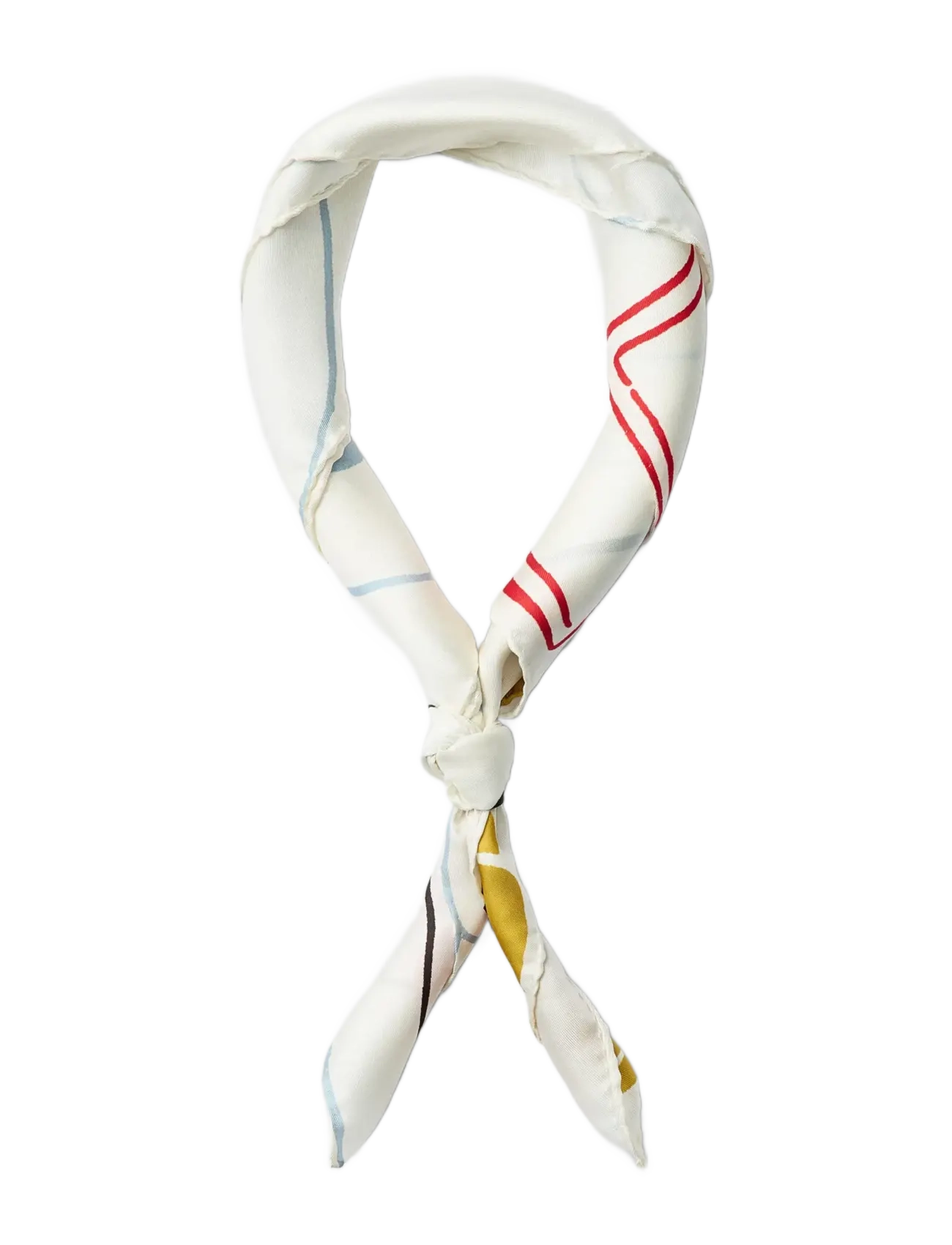 Selected SLHNICOLAJ AMOUR BANDANA - Accessories - EGRET / cream