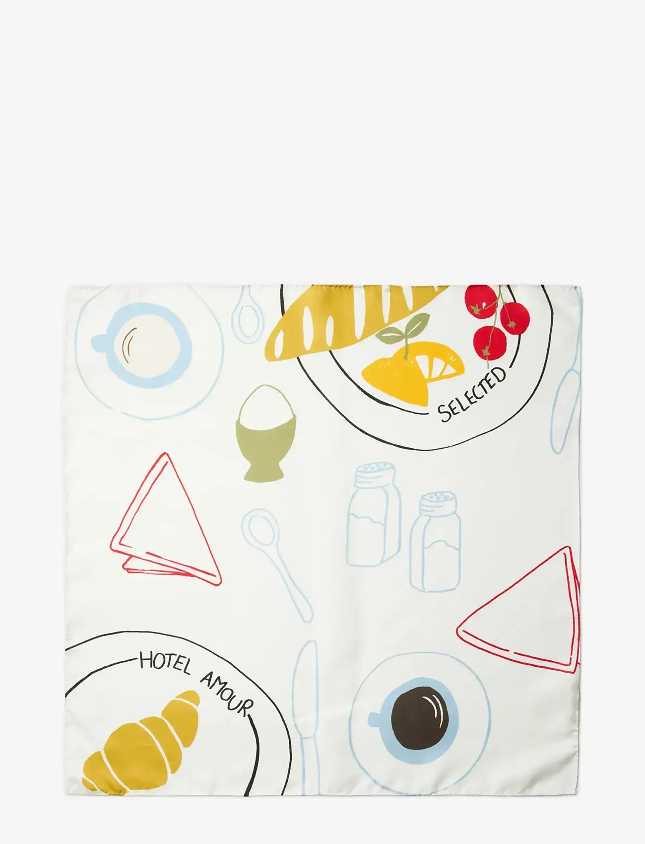 Selected - SLHNICOLAJ AMOUR BANDANA - kollektionen - egret - 2