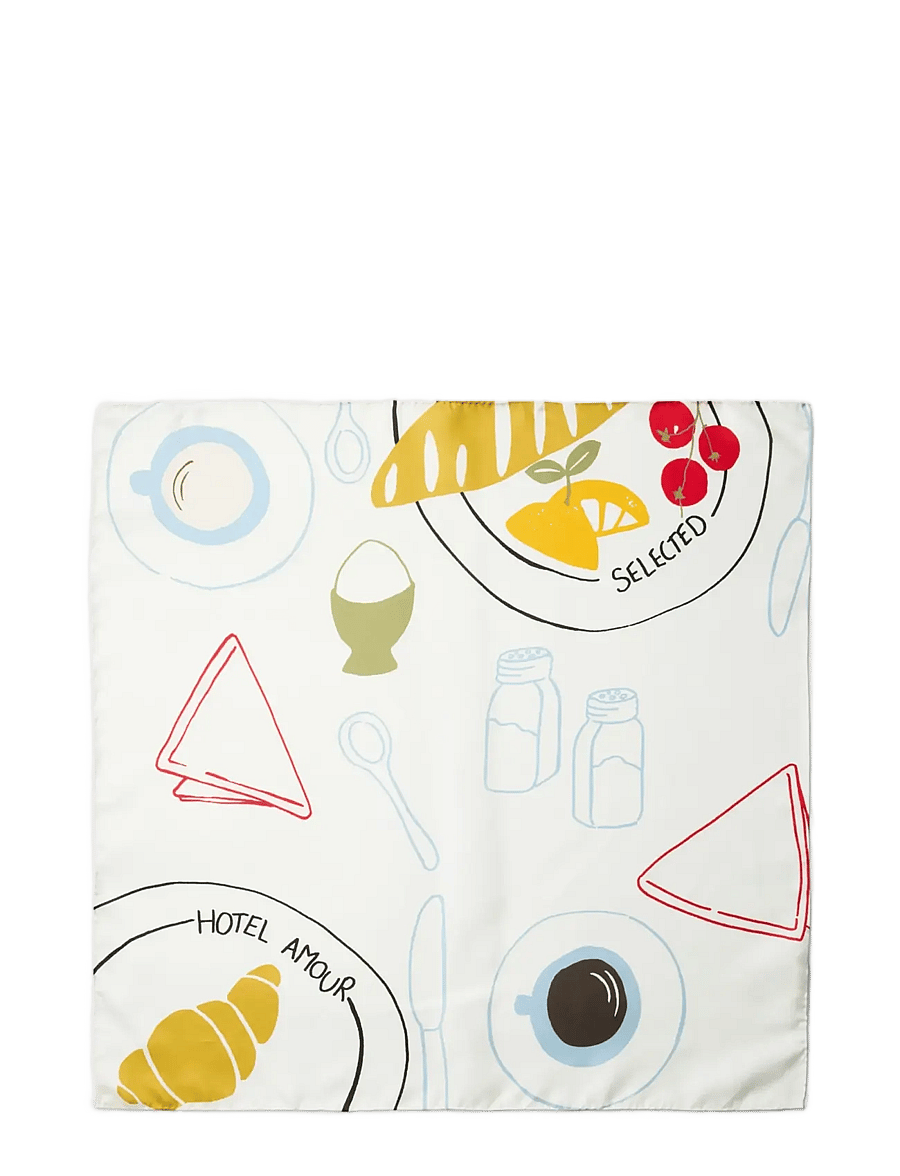 Selected - SLHNICOLAJ AMOUR BANDANA - nach anlass kaufen - egret - 2