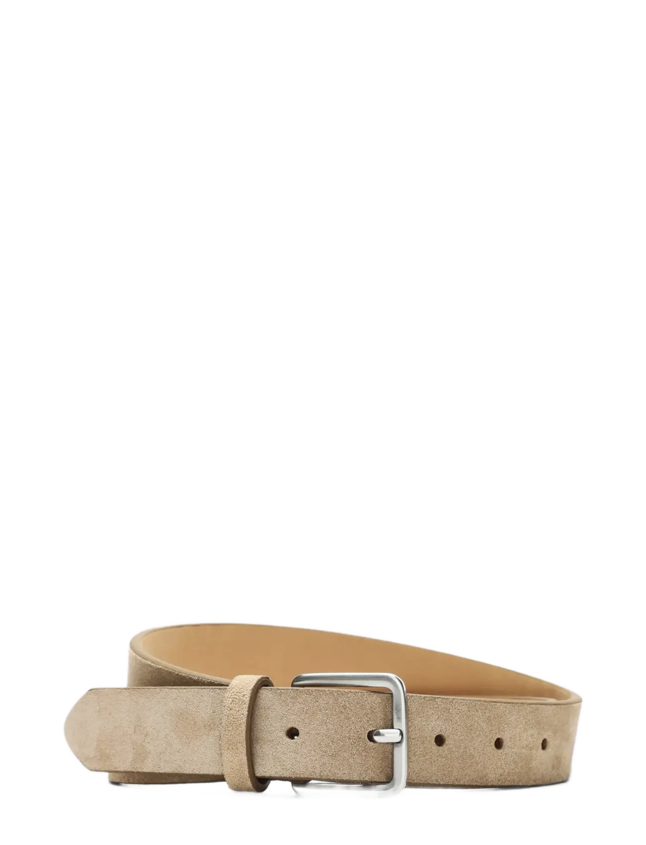 Selected SLMSEBASTIAN SUEDE BELT - Accessories - ANGORA / beige
