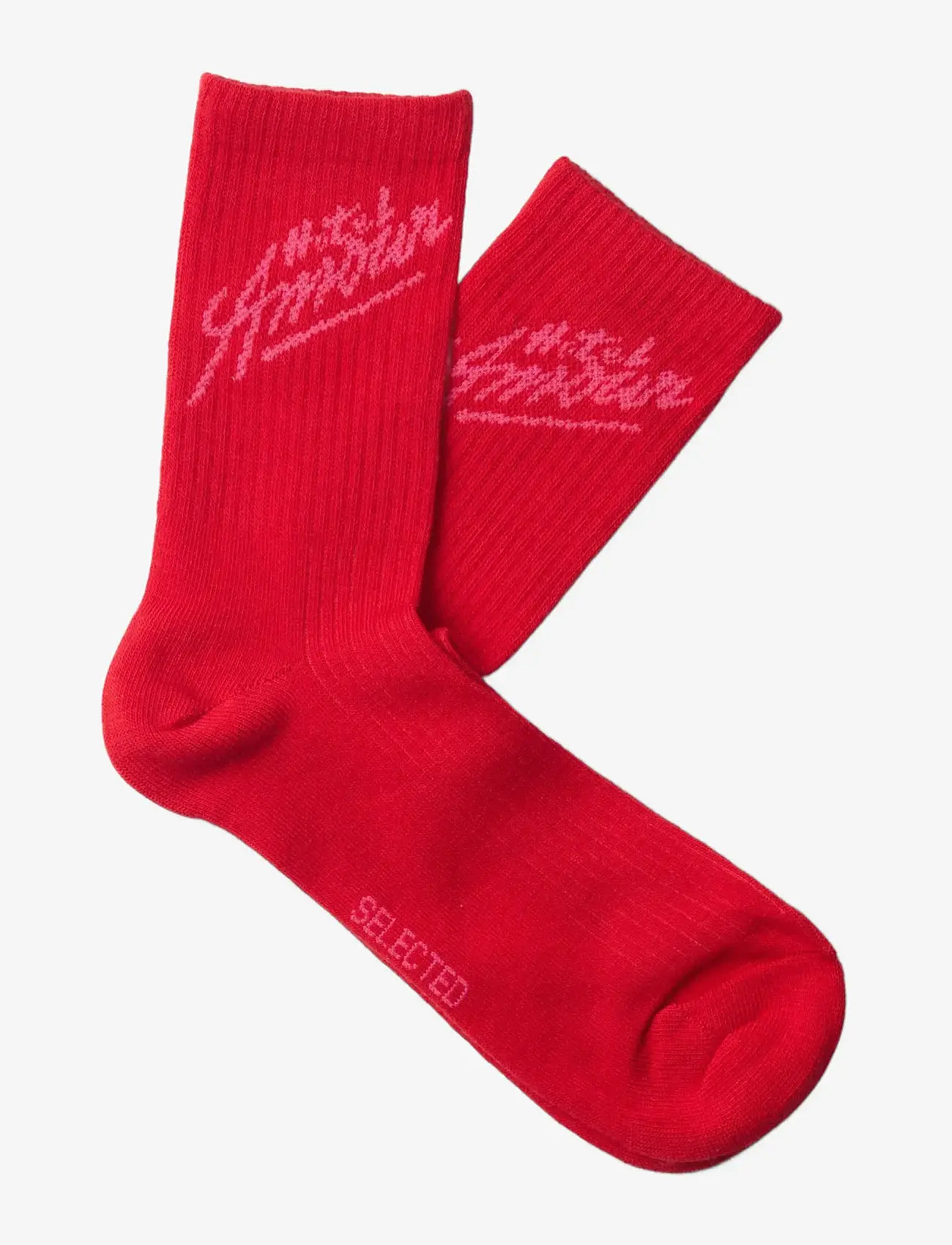 Selected - SLHMORTEN AMOUR SOCK - klassikalised sokid - poinsettia - 0