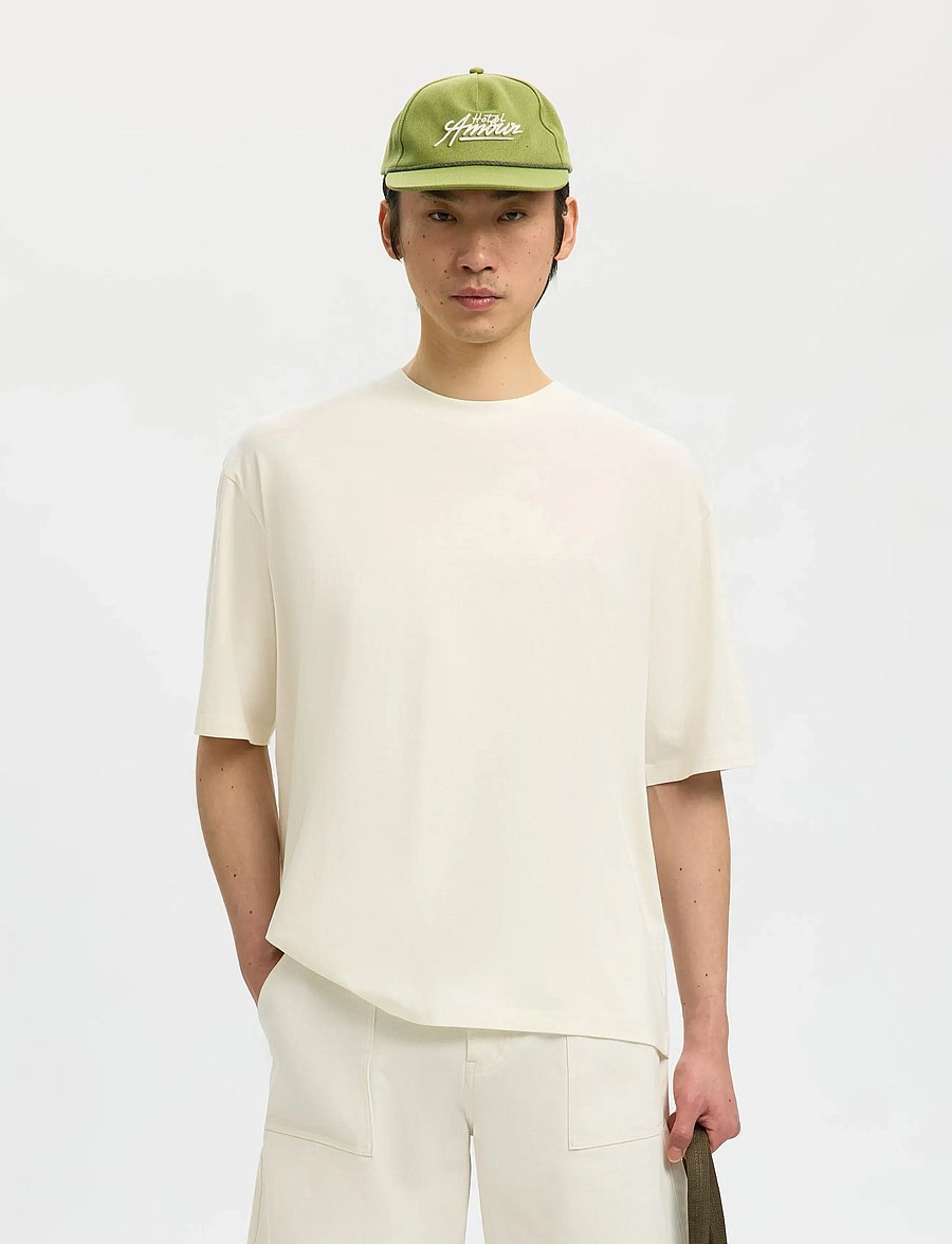 Selected - SLHLAURITS AMOUR CAP - kasketter - calla green - 0