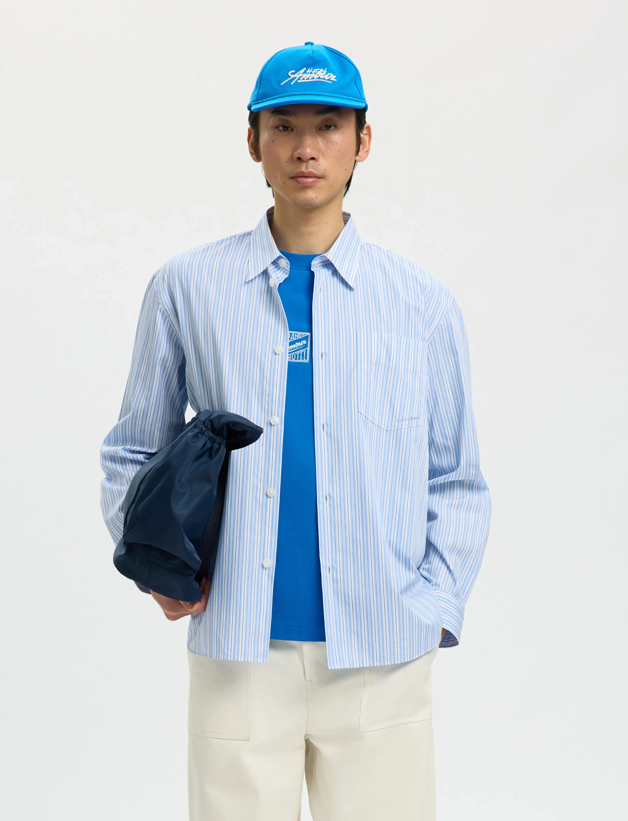 Selected Slhlaurits Amour Cap, Mænd, Baseball Cap, Blå, Str: ONE SIZE