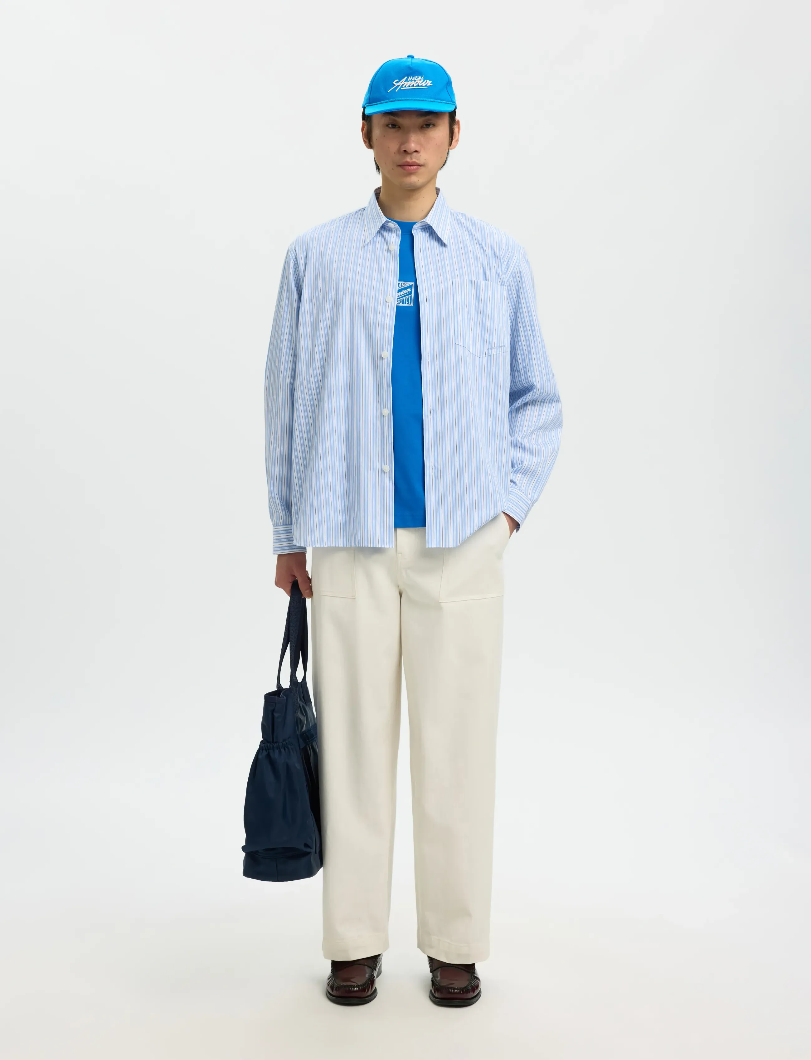 Selected - SLHLAURITS AMOUR CAP - kappen - victoria blue - 4