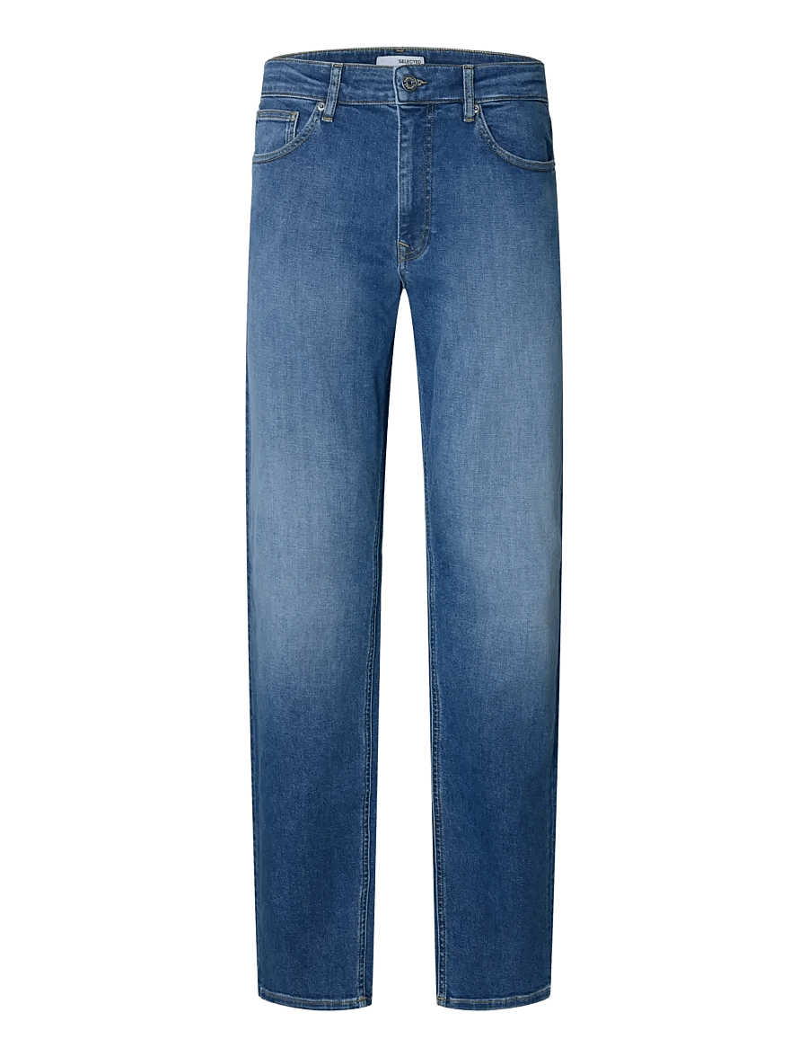 Selected - SLM196-STRAIGHT CLEO FLEX MB 616 JNS NOS - regular jeans - medium blue denim - 1