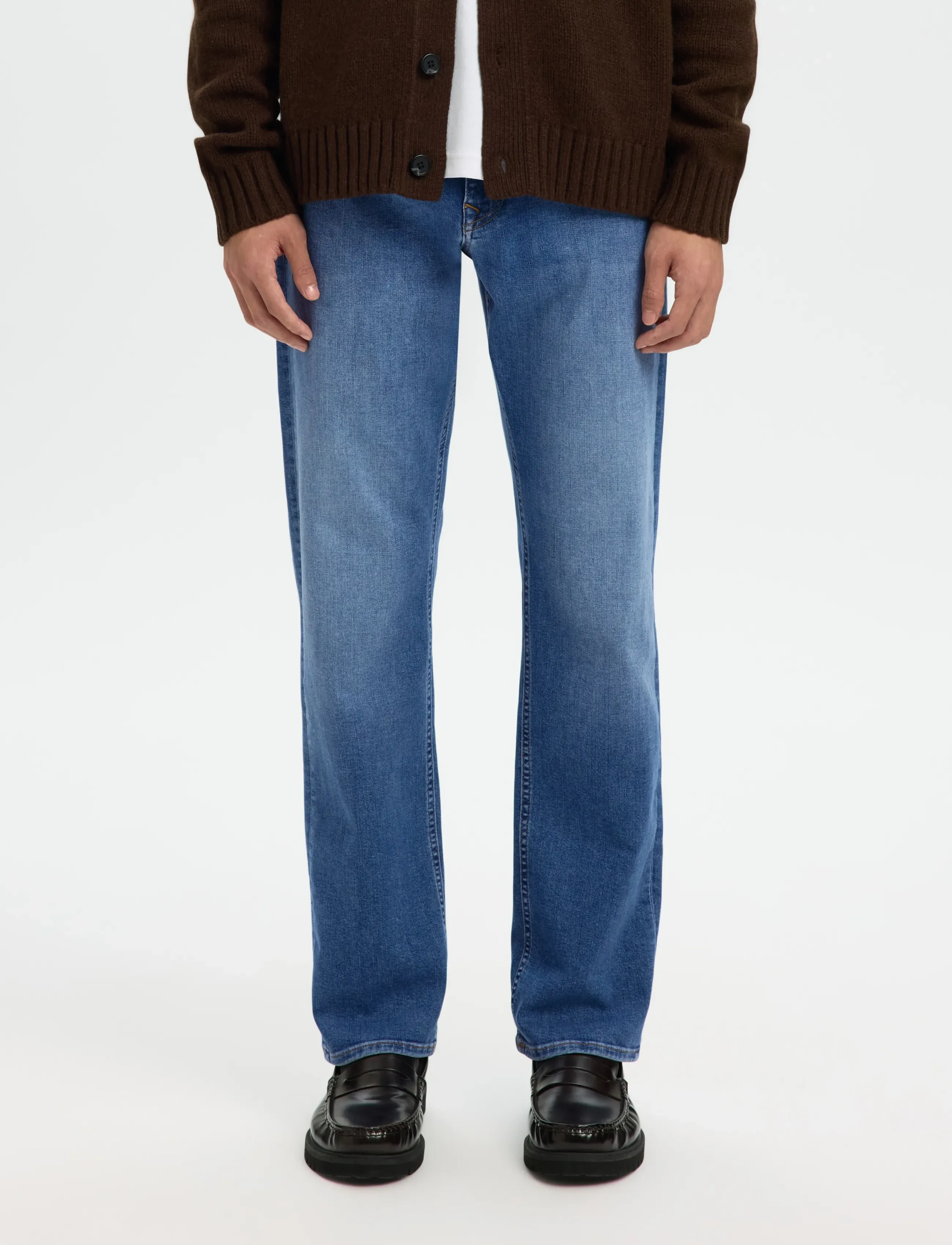 Selected SLM196-STRAIGHT CLEO FLEX MB 616 JNS NOS - Kollektionen - MEDIUM BLUE DENIM / blue
