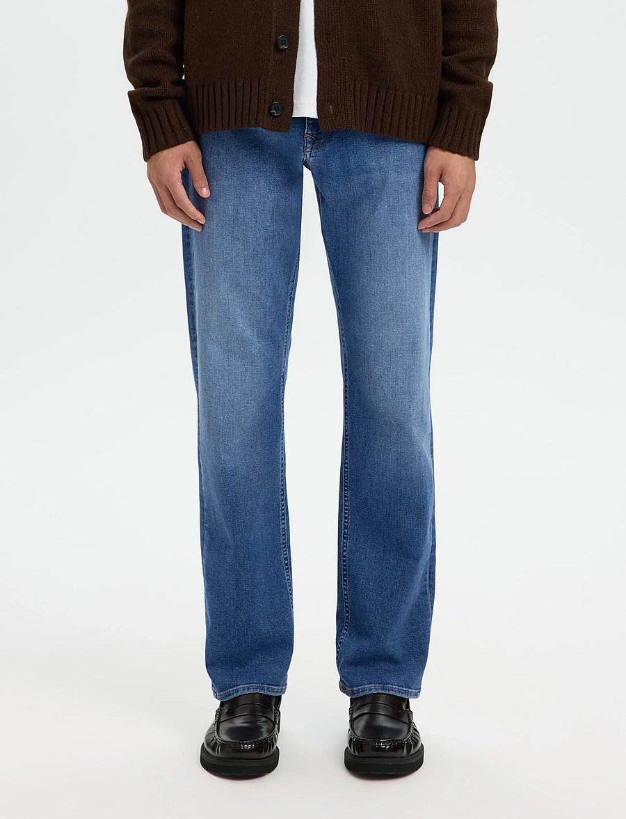 Selected - SLM196-STRAIGHT CLEO FLEX MB 616 JNS NOS - regular jeans - medium blue denim - 0
