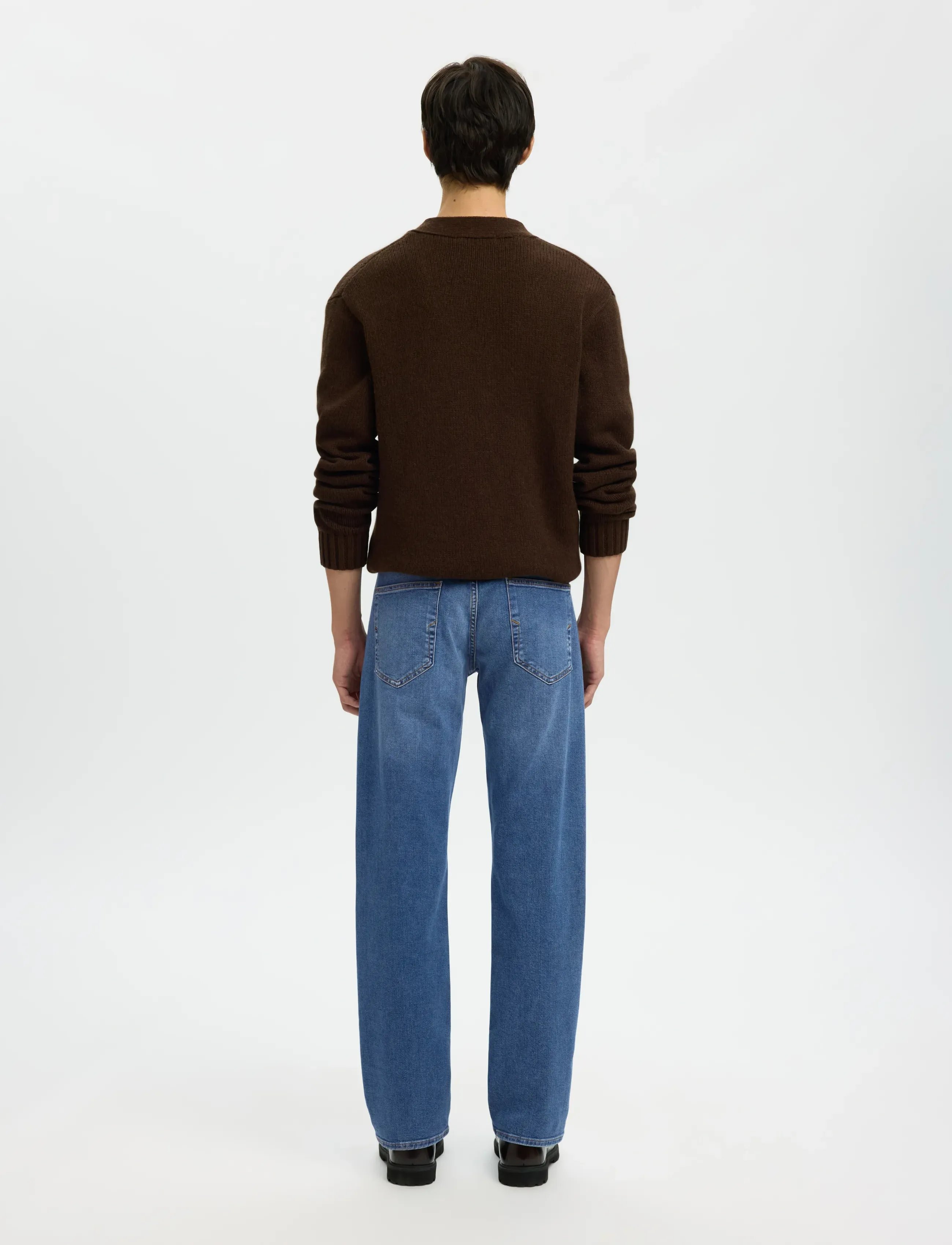 Selected - SLM196-STRAIGHT CLEO FLEX MB 616 JNS NOS - regular jeans - medium blue denim - 2