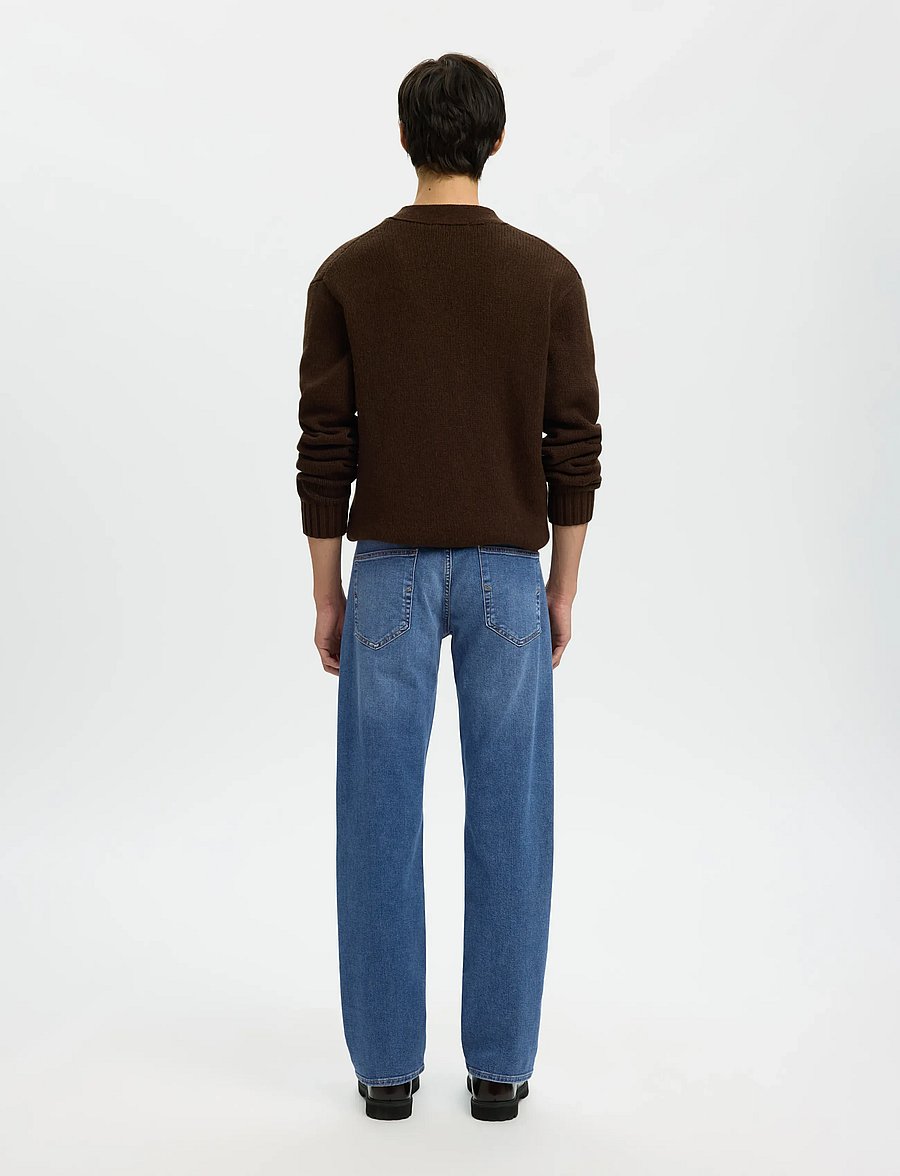 Selected - SLM196-STRAIGHT CLEO FLEX MB 616 JNS NOS - regular jeans - medium blue denim - 2
