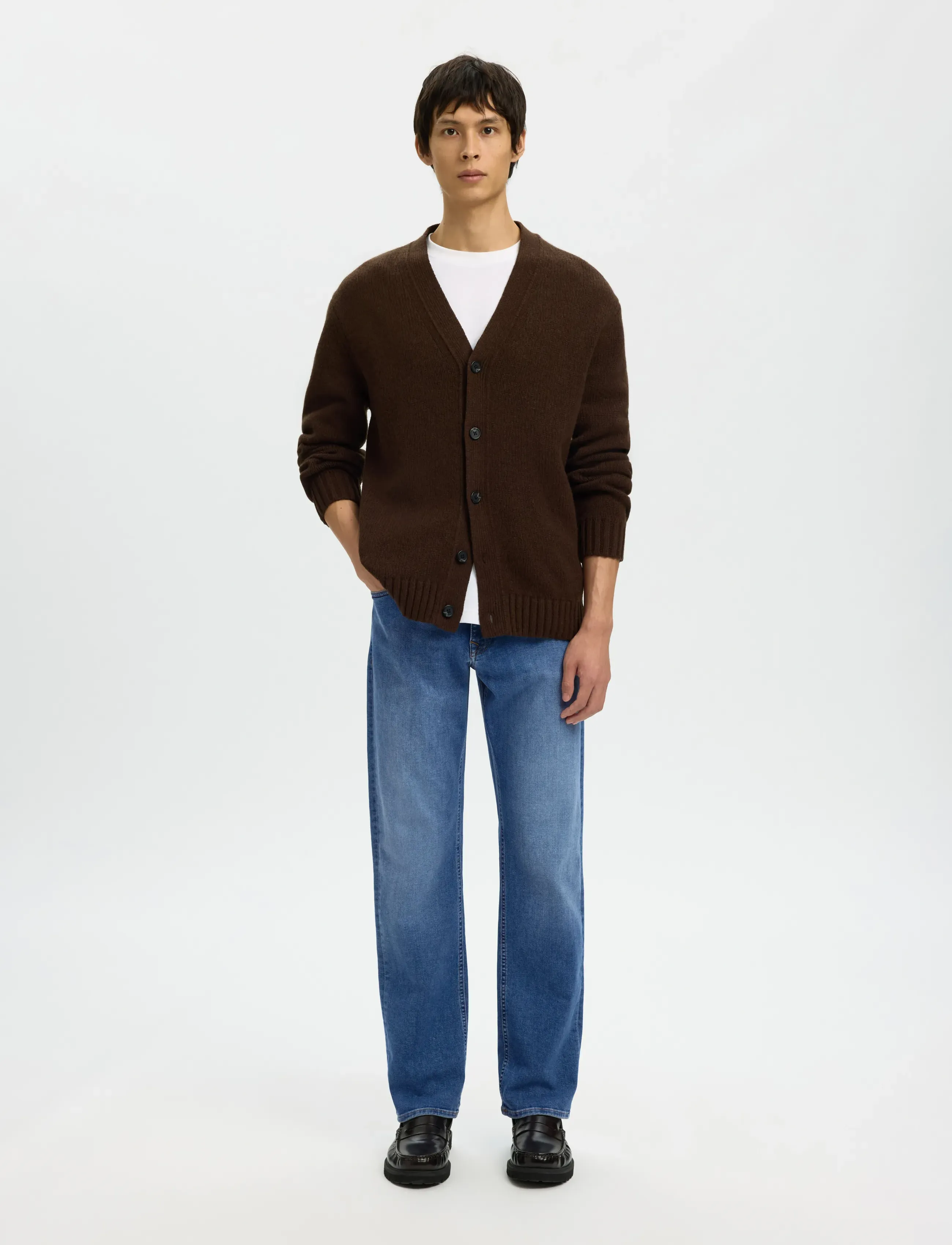 Selected - SLM196-STRAIGHT CLEO FLEX MB 616 JNS NOS - regular jeans - medium blue denim - 5