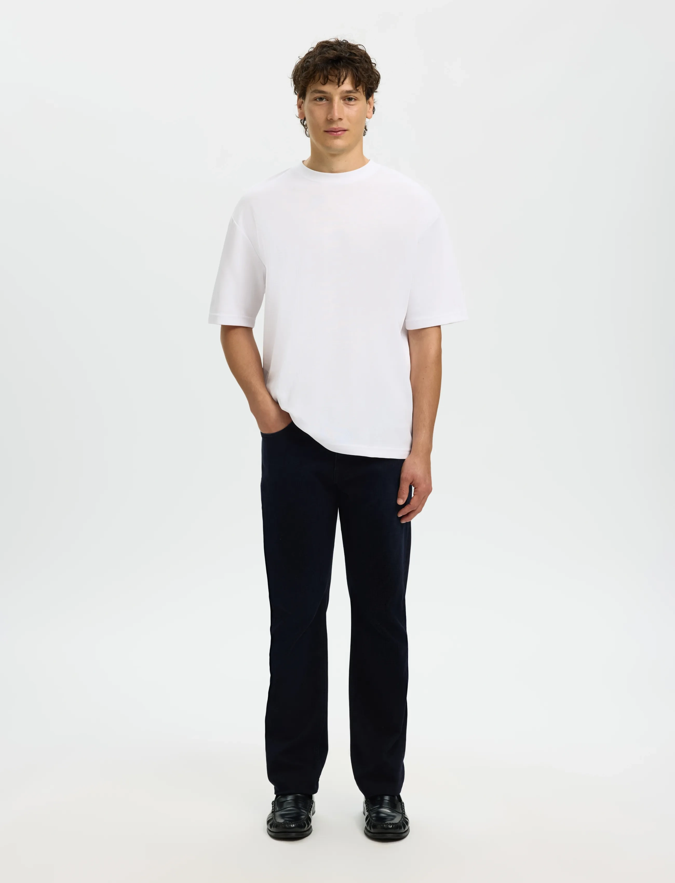 Selected - SLH196-STRAIGHT CLEO FLEX BB 614 JNS NOS - regular jeans - blue black denim - 5