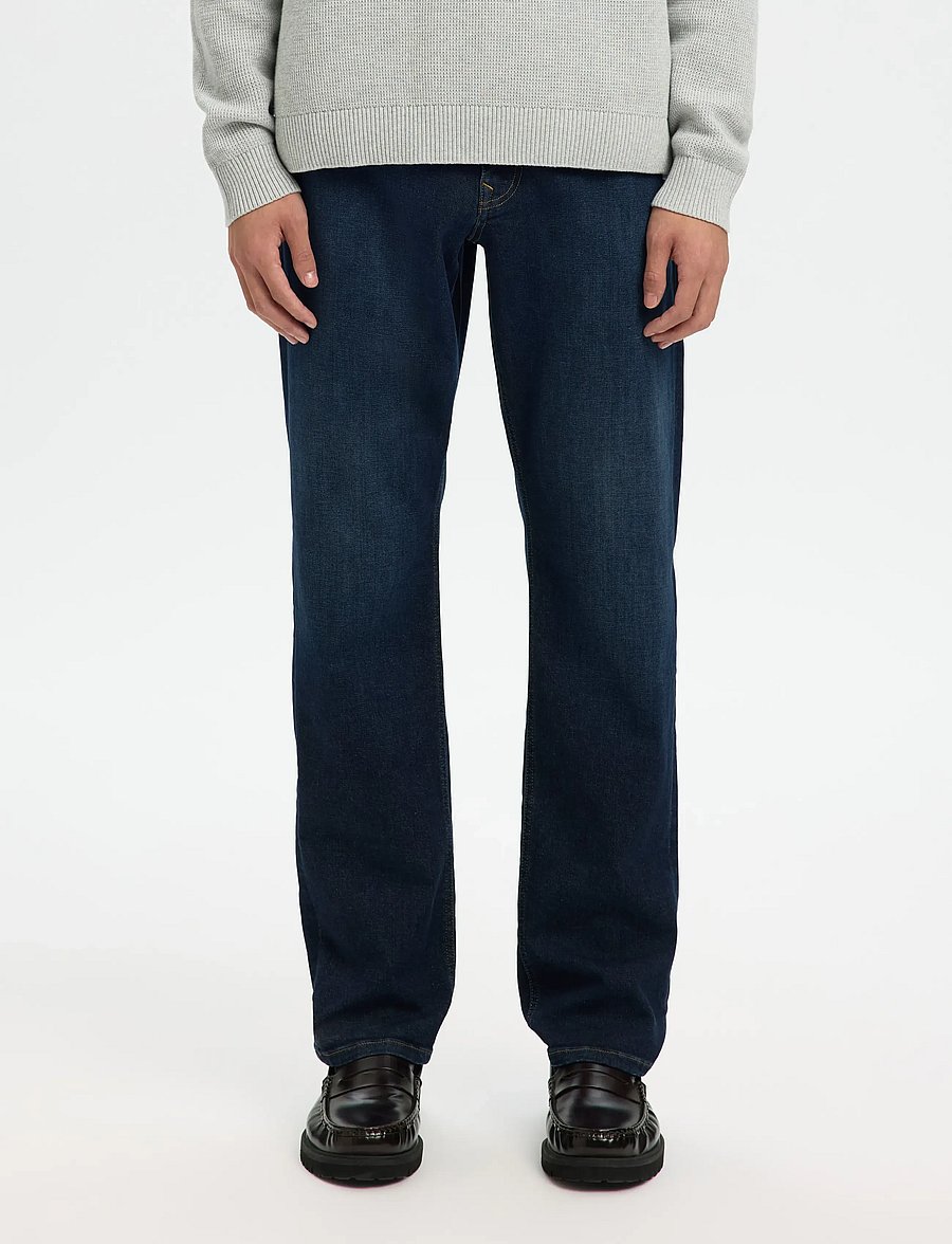 Selected - SLH196-STRAIGHT CLEO FLEX DB 615 JNS NOS - regular jeans - dark blue denim - 0