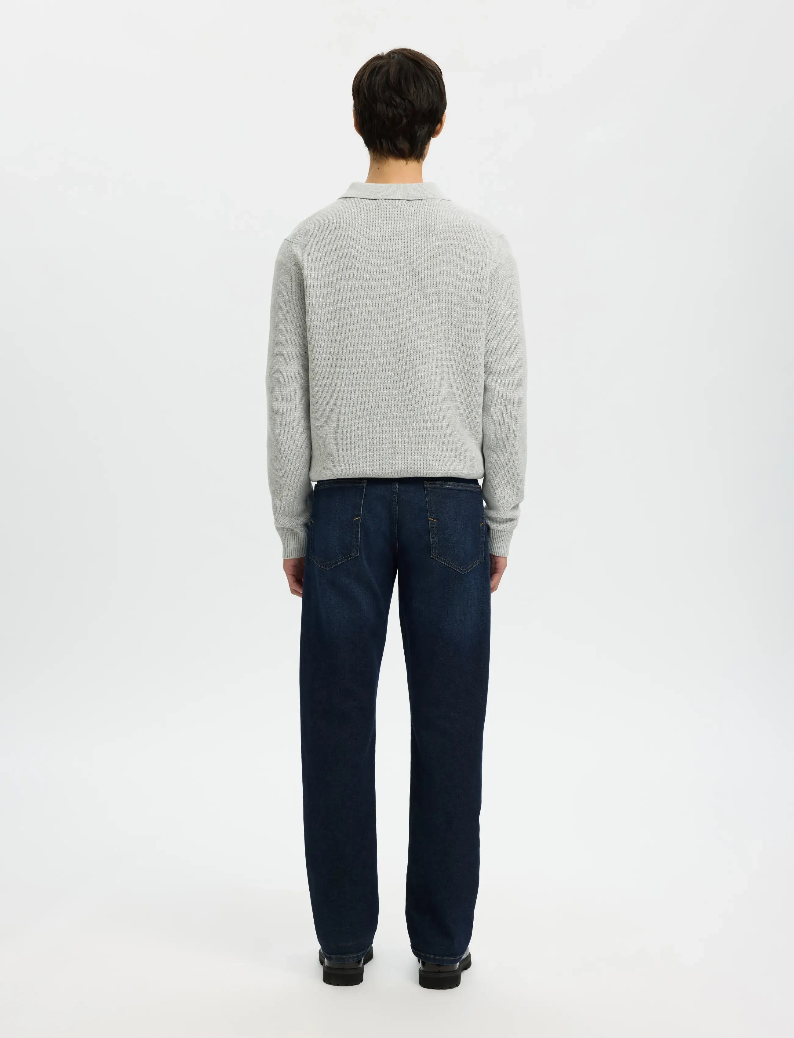SELECTED Slm196-Straight Cleo Flx Db 615 Jns Noos straight leg jeans herr – bild 2